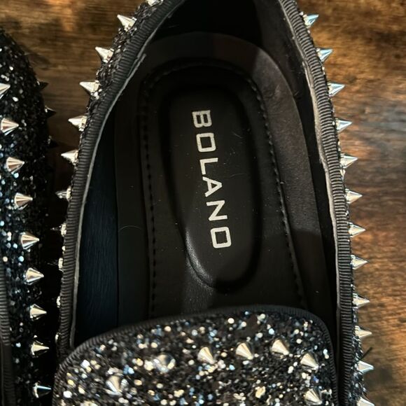 Boland Keats Black glitter Studded dress shoes size 10 main image 4
